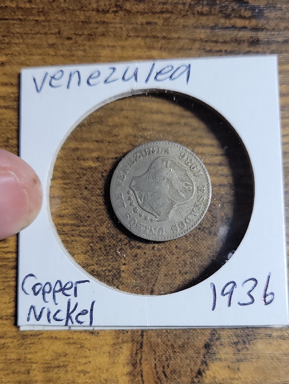 Vintage 1936 Copper-Nickel Coin for Reptile Enclosures - Silver Tone